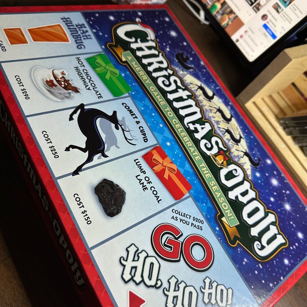 Christmas-opoly board game for the Holidays! Family Fame Night - Picture 2 of 8